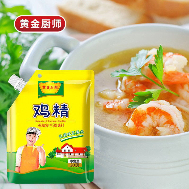带嘴鸡精200g商用袋装餐饮食堂炒菜火锅炖汤调味品土鸡鲜精鸡汁