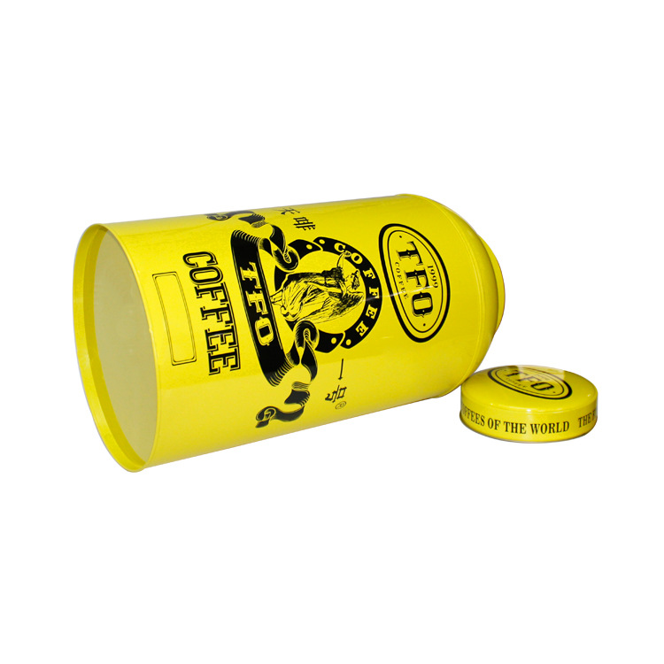 Gran lata de té negro, lata de hojalata redonda, TWG TEA, caja de té, decoración, barril de té, exhibición