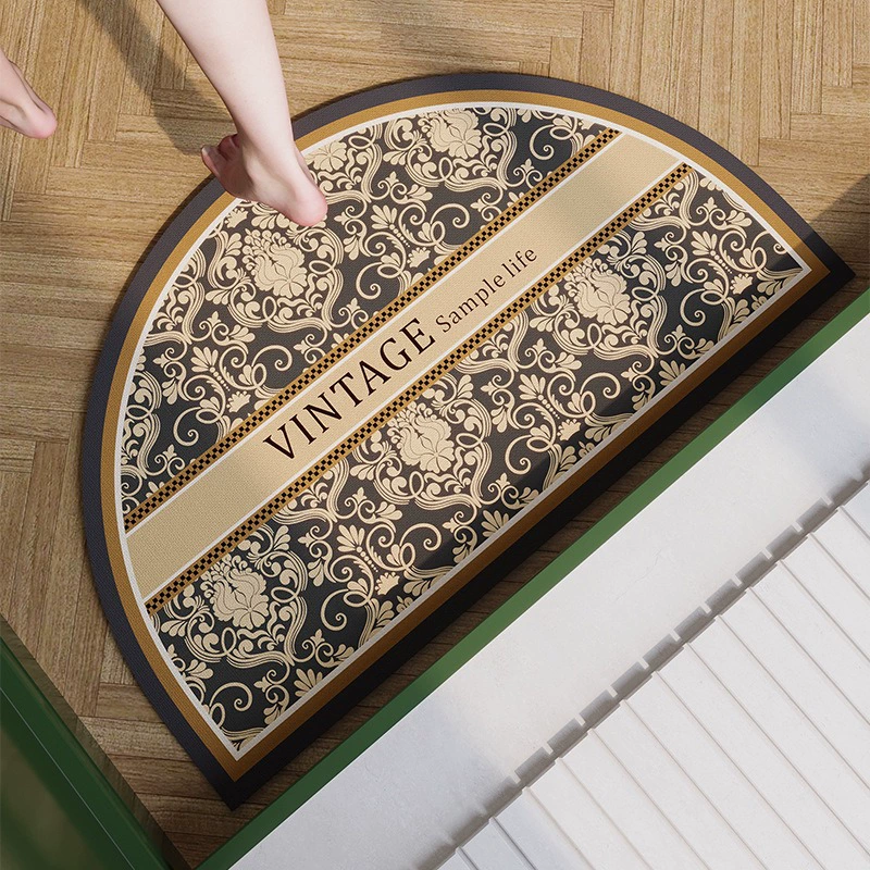 Американский ретро цветок диатомовая грязь коврик для воды в ванной комнате дверной проем