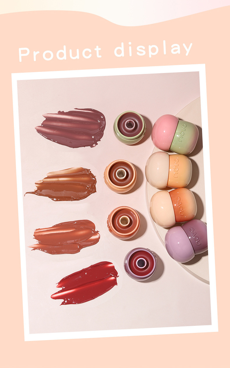 novo Water Light Lip Jelly Mirror Lip Mud Non-sticky Girls' Student version affordable wholesale Xiaohongshu Bestseller upgrade undefined