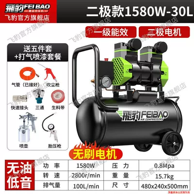 Air Compressor Woodworking Decoration — Hava kompressorları - double-tube-air-pump-1580w-30-liters-air-pump-spray-paint
