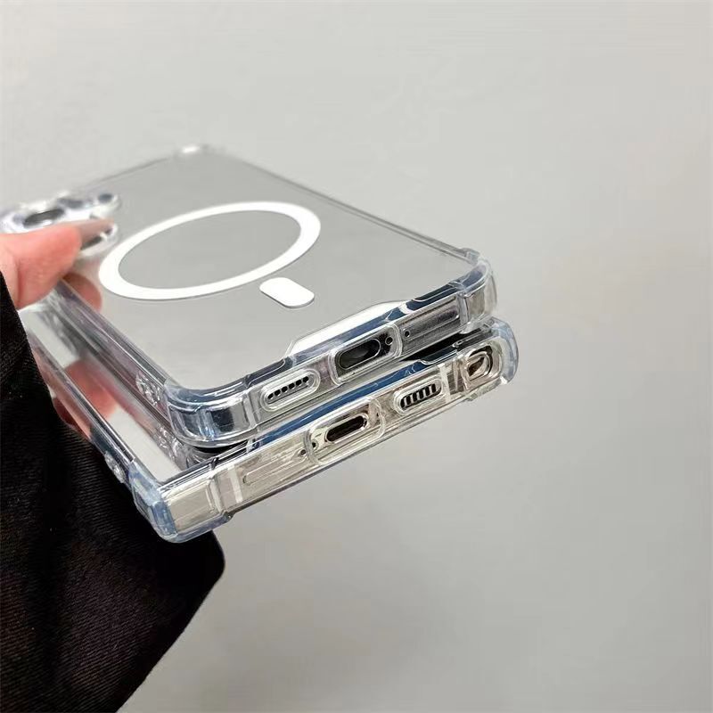 サムスンs 25ultra携帯ケース鏡面磁気エアバッグ転倒防止s 24plusハードケースクロスボーダー保護カバーを適用します。|undefined