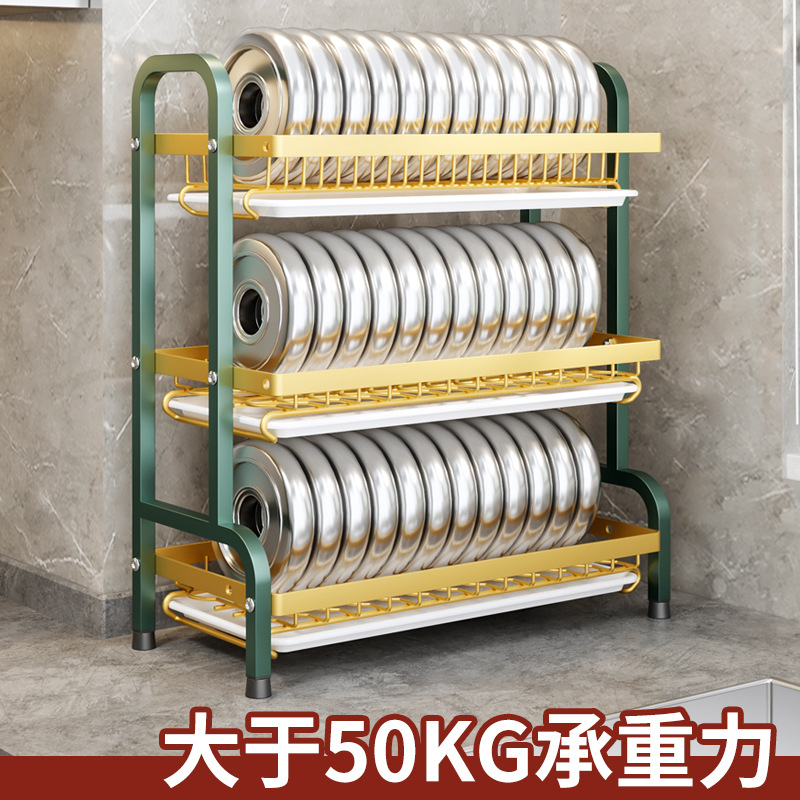 Estante de platos transfronterizos, estante de platos, estante de cuchillos, estante de drenaje, estante de platos y palillos de cocina, estante de almacenamiento estratificado para platos y platos