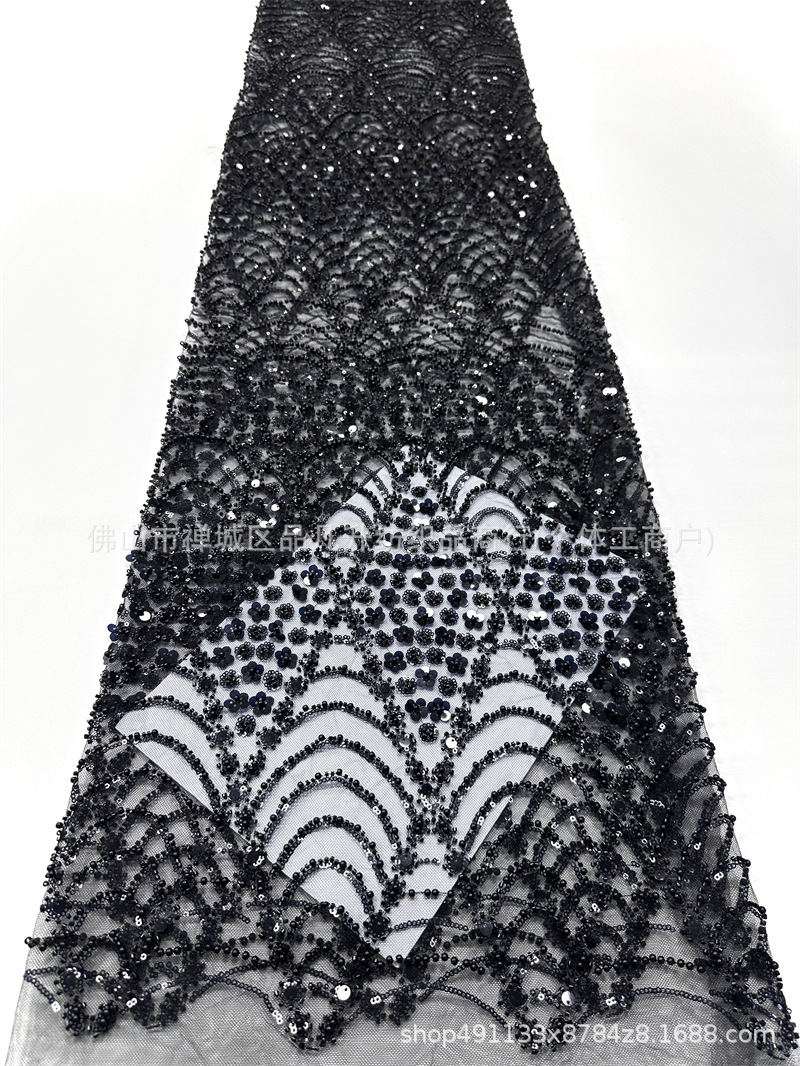 Fabricante de ropa de boda retro ligera de lujo accesorios de vestido al por mayor lotes transfronterizos tela de bordado rápido