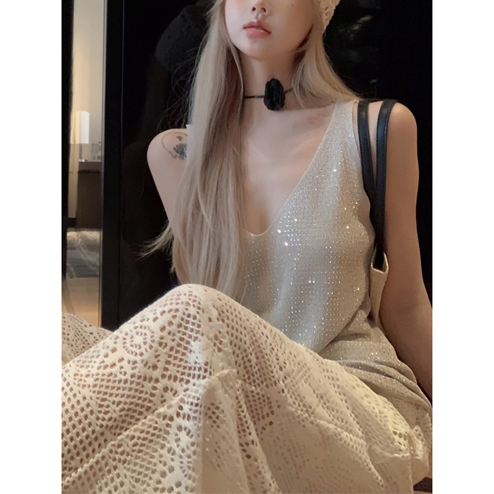 Summer truffle top with cups sleevless