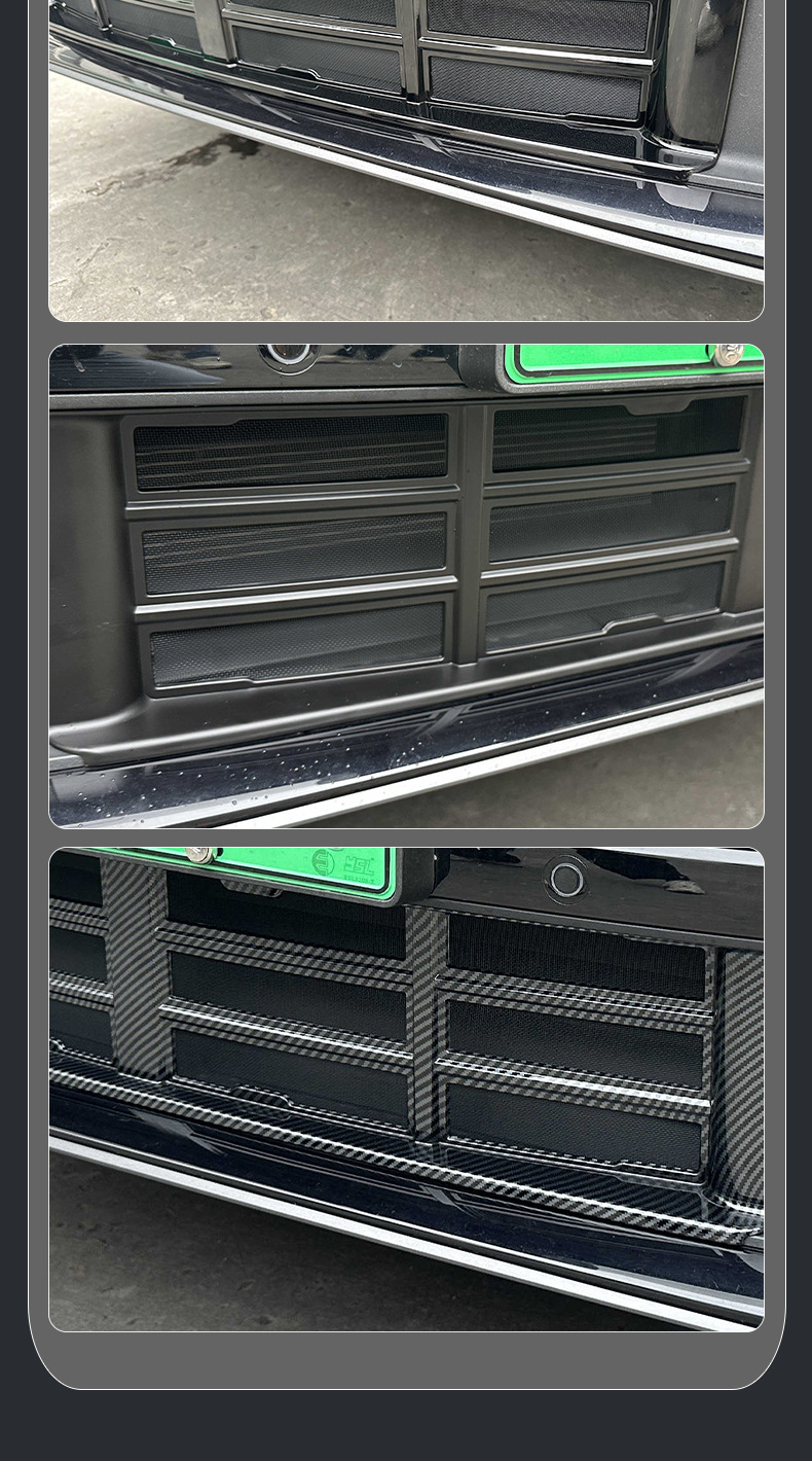 Suitable for the Ideal L6 snap-on anti-insect mesh front grille modification kit to protect against mosquitoes and catkins