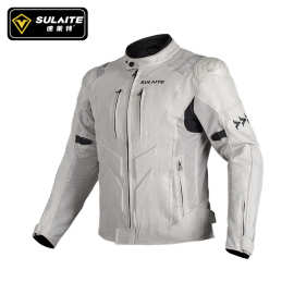 SULAITE 摩托车骑行服公路防护赛车服夏季透气机车装备男夹克套装