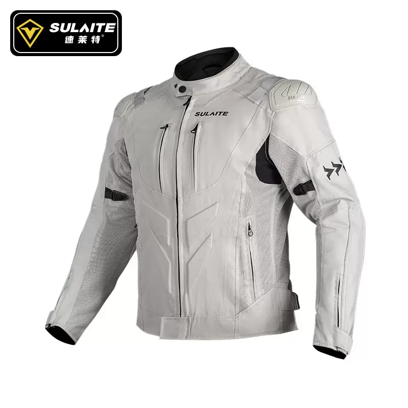 SULAITE 摩托车骑行服公路防护赛车服夏季透气机车装备男夹克套装