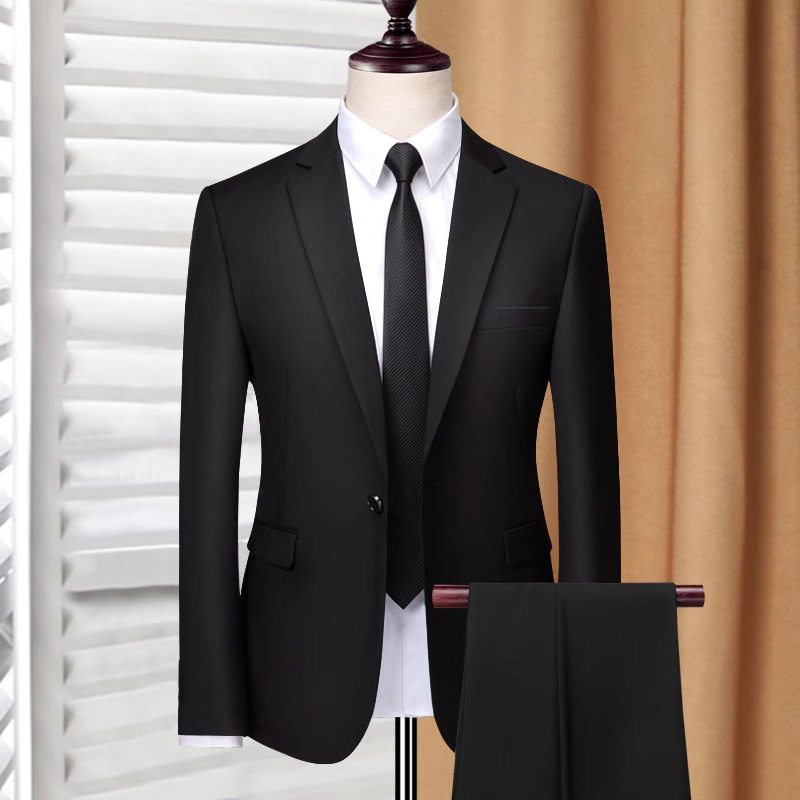 Small Suit Men's Korean Style Light Luxury Business Work Professional Dress Casual Small Suit Men's Jacket Slim-fit Top Trendy