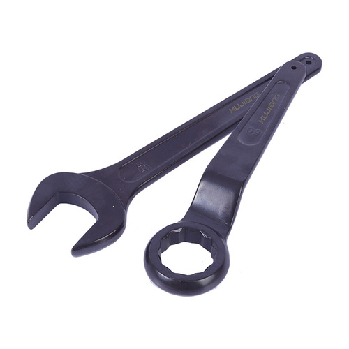 Single-head open-end torx wrench, steel heavy-duty wrench, knockable wrench, torx open-end high-neck wrench