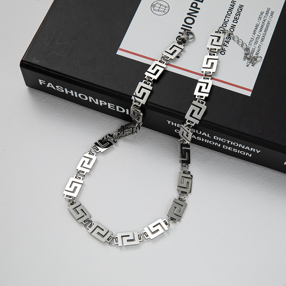 Fashion Geometric Titanium Steel Plating Necklace 1 Piece