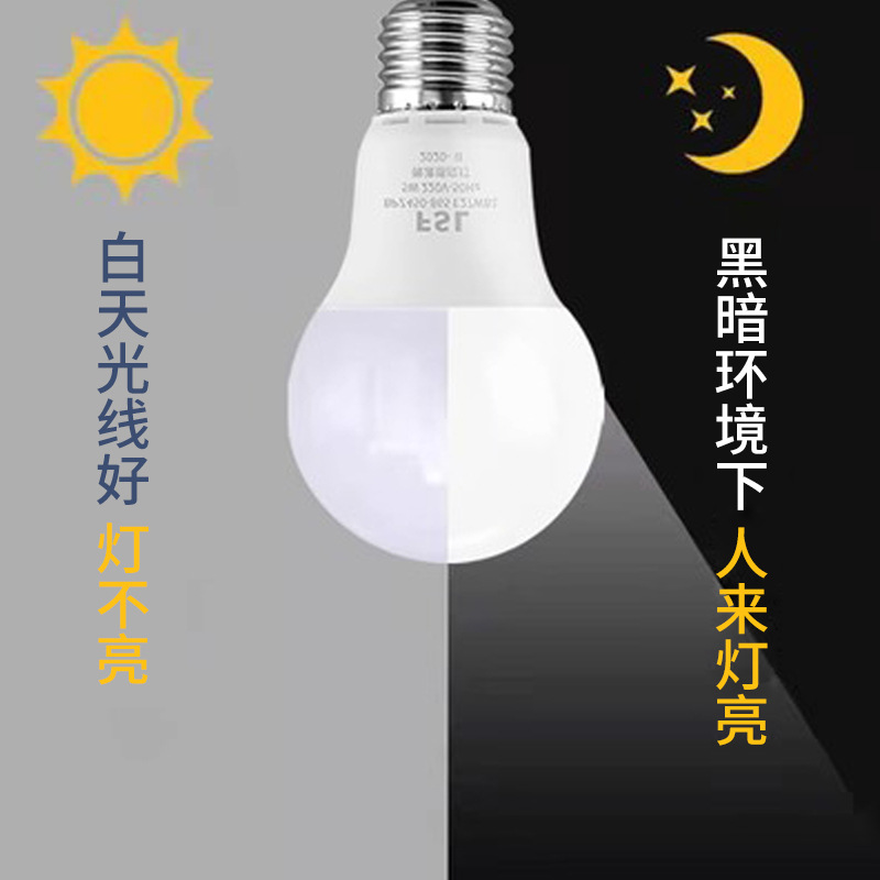FSL Foshan Iluminación LED Bombilla de control de sonido y luz de radar de inducción del cuerpo humano bombilla pasillo balcón bombilla de inducción