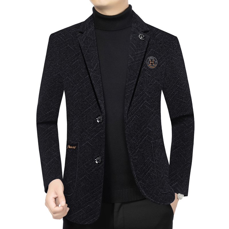 Young and Middle-Aged Dad's Suit Jacket Men's 2025 Autum New Business Casual Simple Trendyy Suit Top