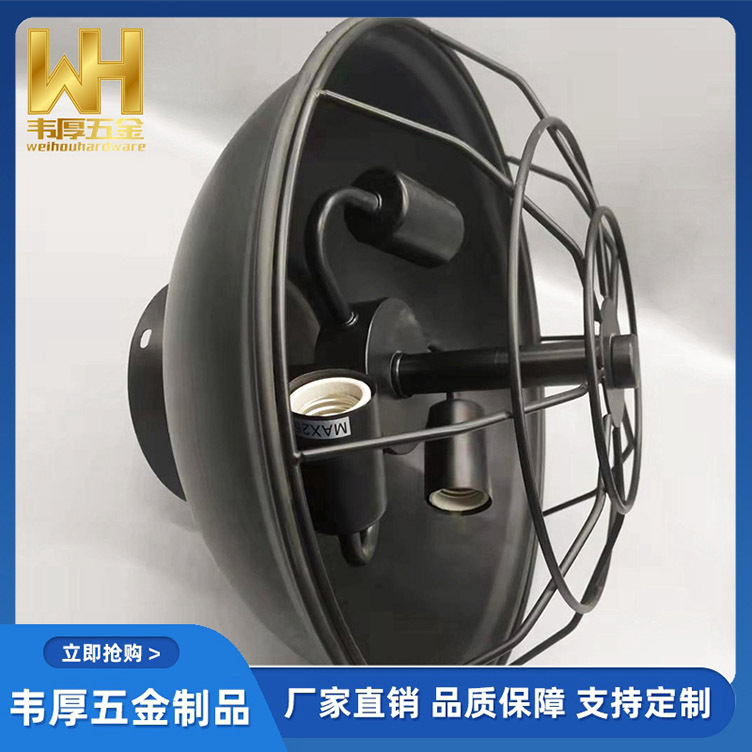 美式乡村创意风扇铁艺吊灯复古个性咖啡厅主题餐厅酒吧清吧氛围灯