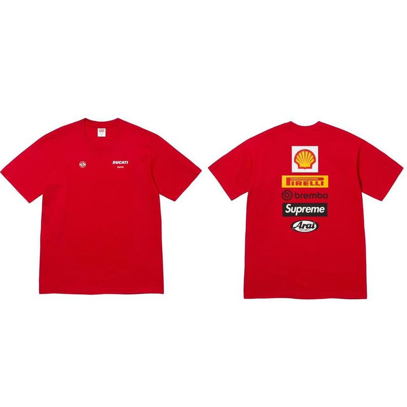 クロスボーダーファッションとトレンディなシュプリームレタープリントラウンドネック半袖ユニセックスストリートファッションTシャツドロップシッピング|undefined