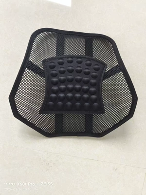 New Cross-Border Lumbar Support Wholesale Steel Tube Fishing Net Car Cushion Hand-Woven Cushion Home Office Lumbar Pillow Lumbar Pad for Car Use (Waist support) - new-black-lumbar-support