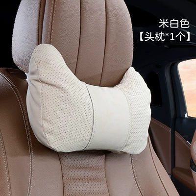 Seat Cushion Set 5 New | Headrest - cow-head-style-yacht-velvet-off-white-headrest-1-piece
