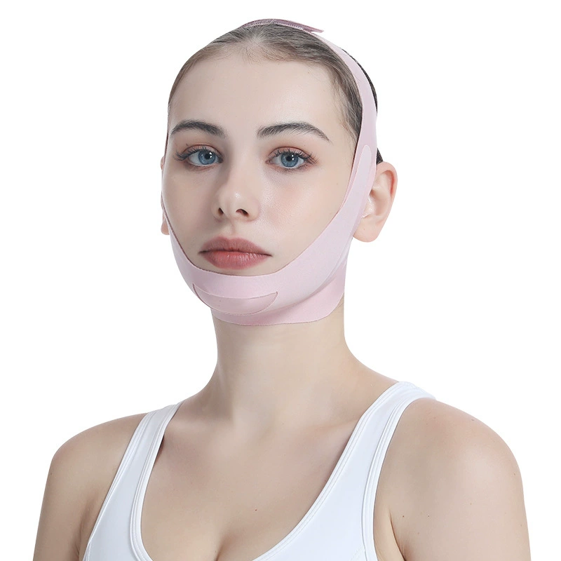 Smoothing pulls up relaxing supporting shaping mask for face, elastic bandage