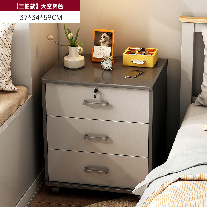 Tabernita de cabecera armario de almacenamiento doméstico armario de almacenamiento de alquiler gabinete de exhibición de alquiler pequeño estante de almacenamiento junto a la cama