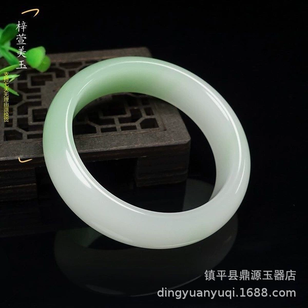 Half white and half green