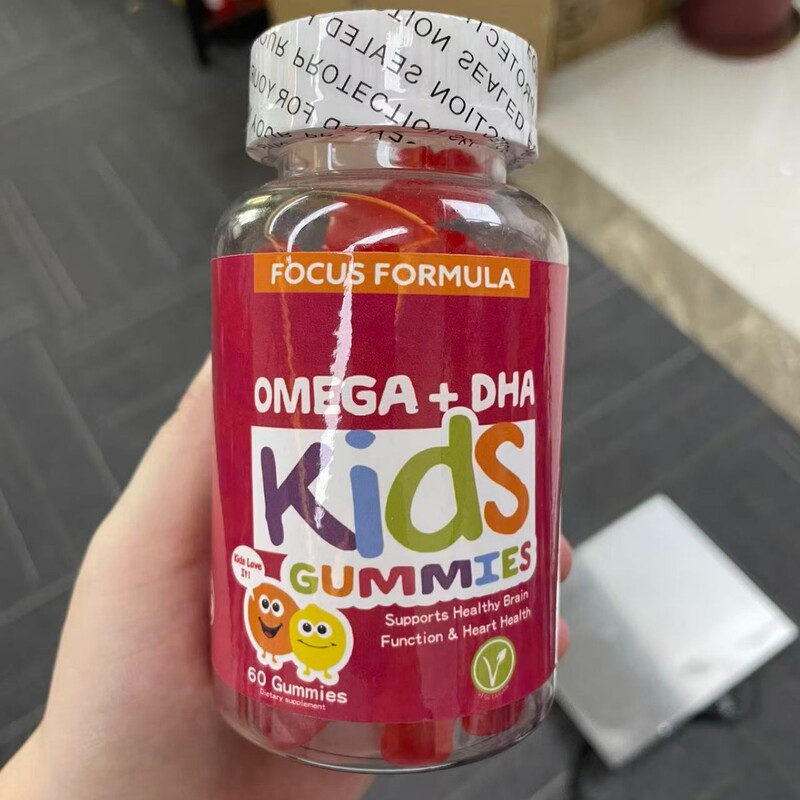 In stock Kids Gummies Omega+DHA soft candy dietary supplement custom OEM manufacturer In stock Kids Gummies Omega+DHA soft candy dietary supplement custom OEM manufacturer