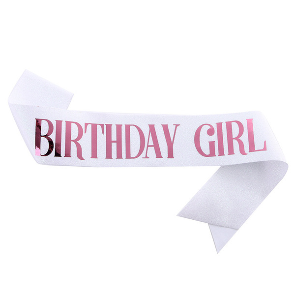 Cross-border birthday party glitter shoulder strap etiquette belt…