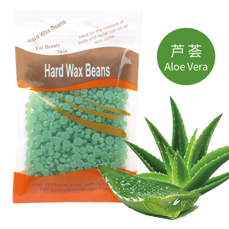 Transfronterizo 100g cera de depilación ventas directas de fábrica de frijol sólido depilación sin papel cera de abejas cera dura partículas pequeñas de frijol