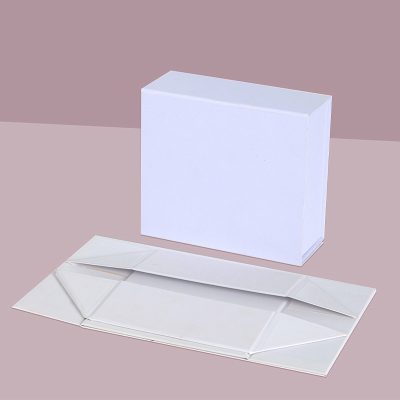 Caja de regalo plegable transfronteriza de una pieza comercio exterior caja de embalaje de absorción de tapa plana caja de libro personalizada caja de regalo