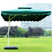 戶外遮陽傘防大雨傘扳手傘四方雙頂傘庭院傘崗亭傘大太陽庭院傘