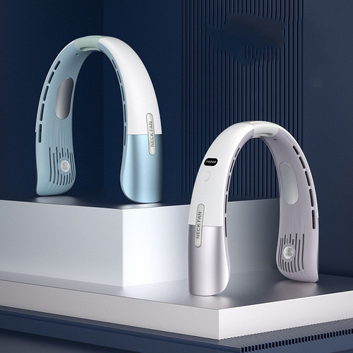  New DS009 Neck Fan Mini Portable Lazy Leafless Fan USB Charging Outdoor Small Electric Fan