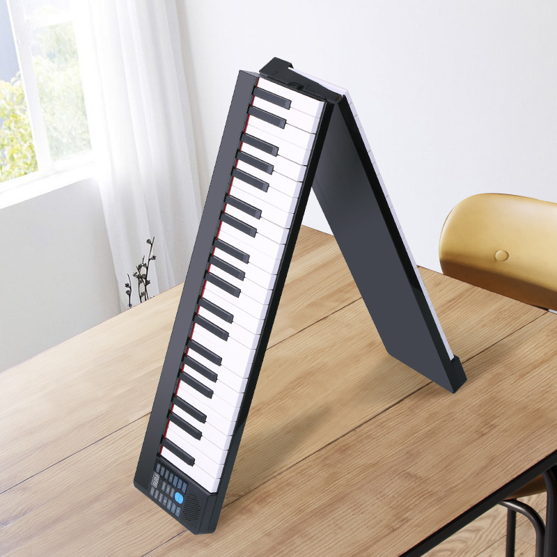 Folding hand roll piano 88 keyboard student version adult practice mobile portable electronic piano beginner's introduction Folding hand roll piano 88 keyboard student version adult practice mobile portable electronic piano beginner's introduction