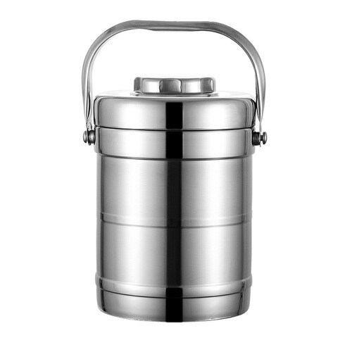 Factory direct sales stainless steel insulated bucket vacuum pot double-layer insulated lunch box work lunch box large food grid bucket