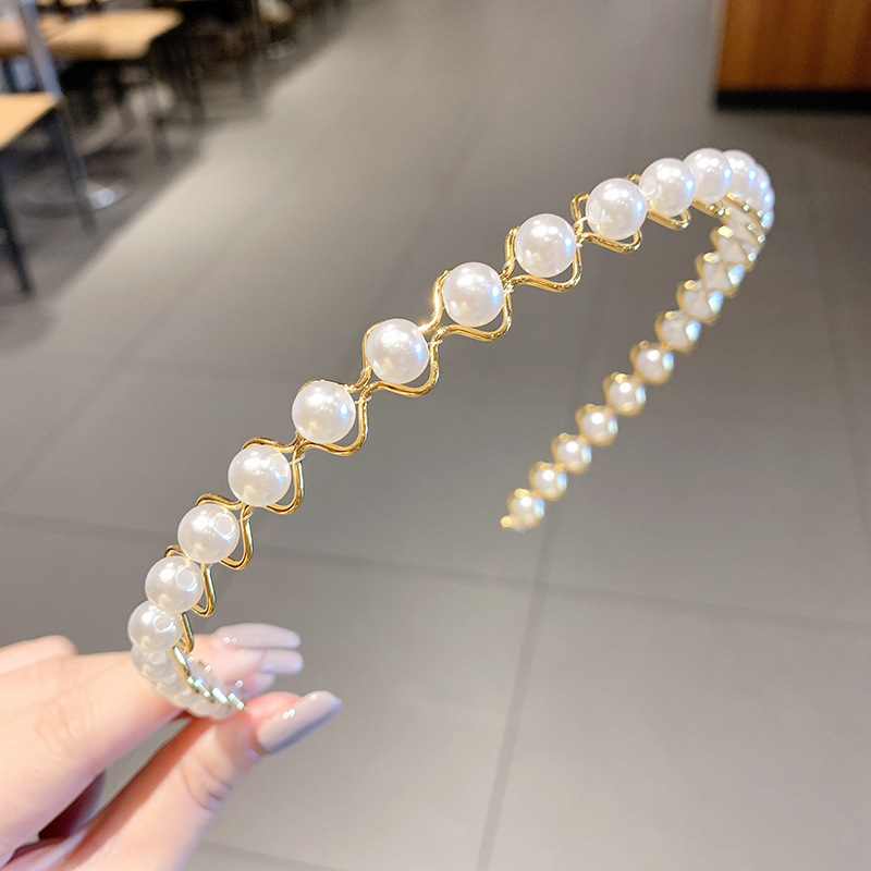 Retro francés de alto nivel sensación de perla fijación de cabello temperamento femenino de presión de cabello universal fijación de cabello no es fácil de caer tarjeta de cabello