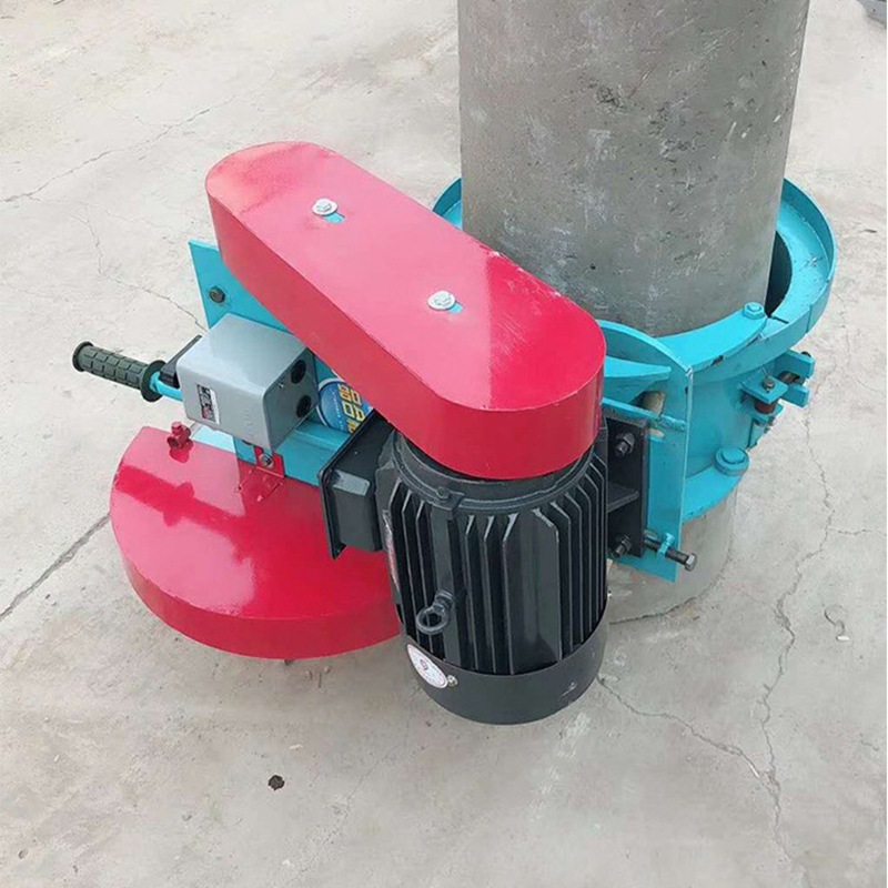 地面水泥管桩切割机 小型便携式箍式切桩机 大功率电动手推切桩机