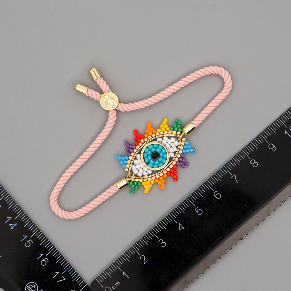 5g Weight No Inlaid Inlay Material Bracelets Classification Anniversary, Business, Travel Occasion Geometric Pattern Unisex Gender Simple Style Style Bohemian Style Beaded Rainbow Bracelet 8