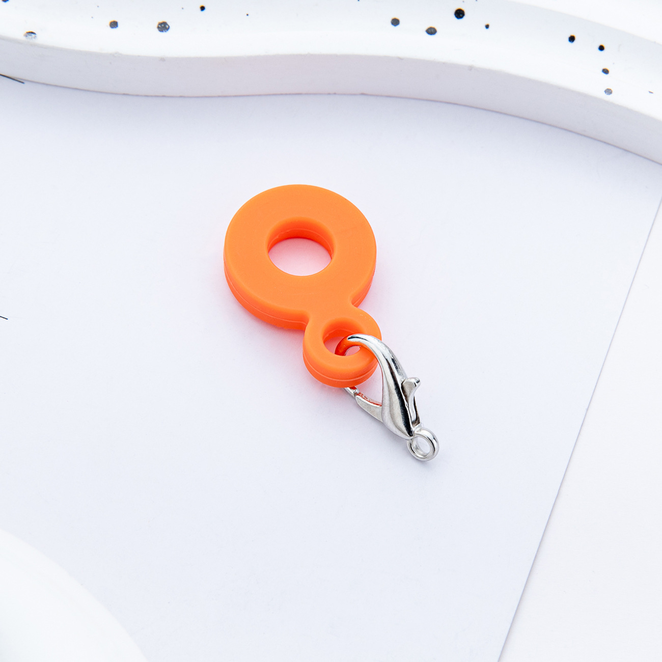 Colgante de paja de silicona DIY creativo adecuado para 8mm - 10mm taza de agua colgante de paja de silicona fábrica directa