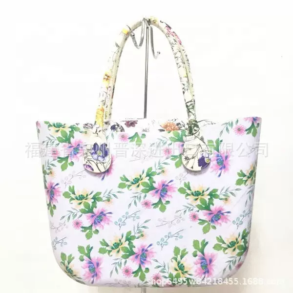 eva沙滩包 EVA注塑防水女士手提包洞洞包彩印沙滩包轻便购物篮子