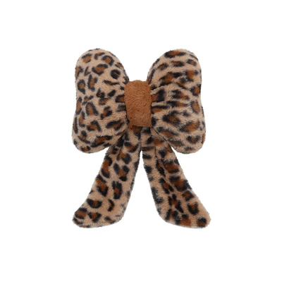 Winter Car Seat Cushion, Plush and: Seat cushion, seat cover - rabbit-fur-leopard-print-ribbon-headrest