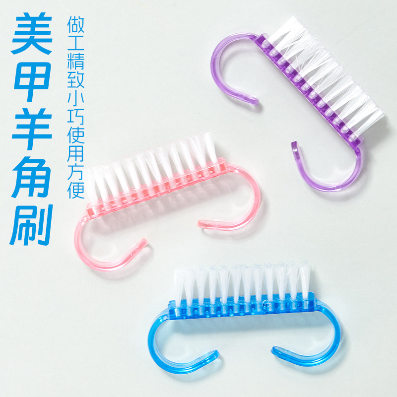 Cross-border nail art tool cleaning horn brush, semi-transparent nail horn brush, small brush, wholesale from manufacturer, solid Cross-border nail art tool cleaning horn brush, semi-transparent nail horn brush, small brush, wholesale from manufacturer, solid