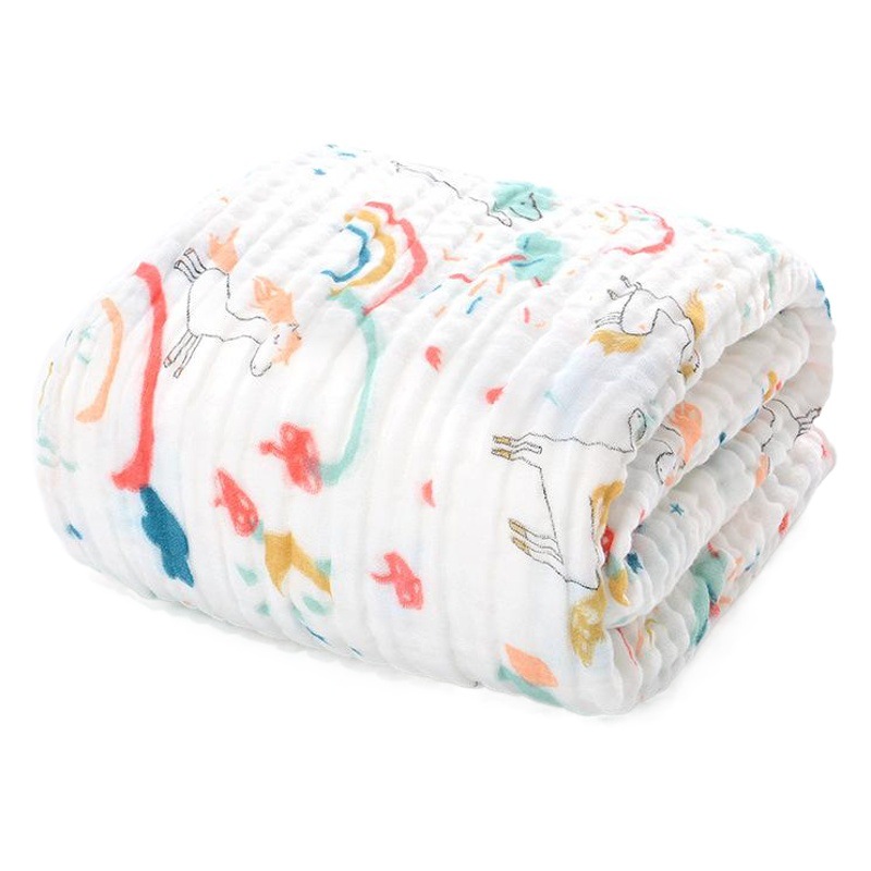 Bubble gauze bath towel Pumi pleated six-layer cotton gauze baby bath towel children's quilt baby blanket wholesale