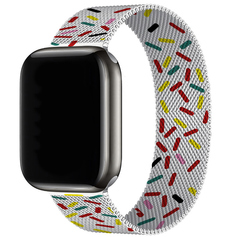 Aplicable Ultra2 Apple Apple Watch Milannis pulsera de acero inoxidable hebilla de absorción s10 pulsera