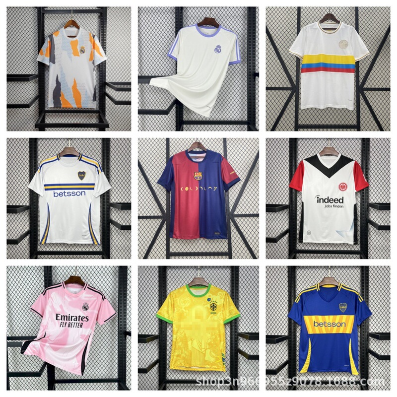 New Thai Version Jersey Inter Milan Barcelona Arsenal Ac Spurs Brazil Special Edition Fan Version Thai Version Short-Sleeved Top
