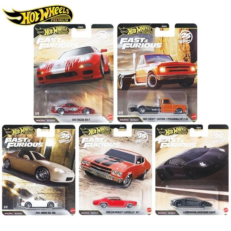 Hot Wheels Hnw46 Fast and Furious Series Car Culture Models: Mazda Rx7, Honda, Lamborghini