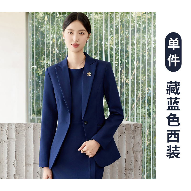 Navy blue suit