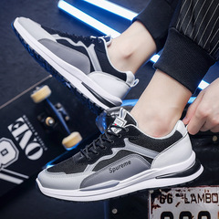 夏季新款透氣男士休閒鞋男低幫網布男鞋子潮流運動鞋板鞋男批發