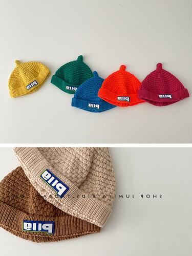 Korean trendy baby pacifier hat ~  new baby woolen hat winter knitted versatile boy autumn baby hat