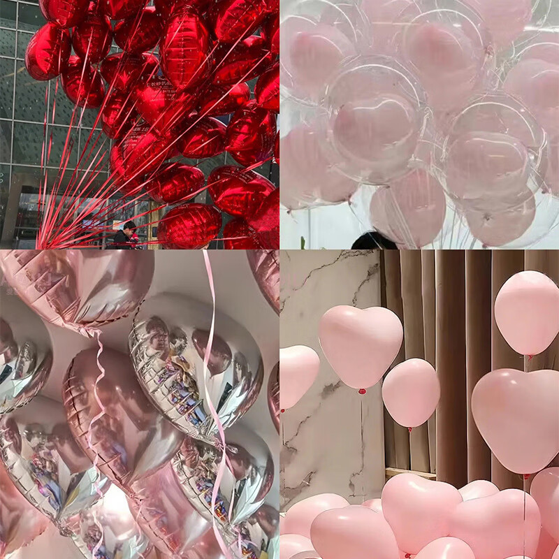 Día de la diosa forma corazón de globo día de nacimiento lleno de helio aire