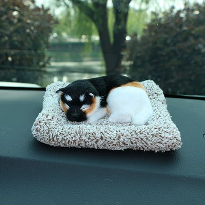 Car ornaments | pet simulation cat ornaments - large-black-block