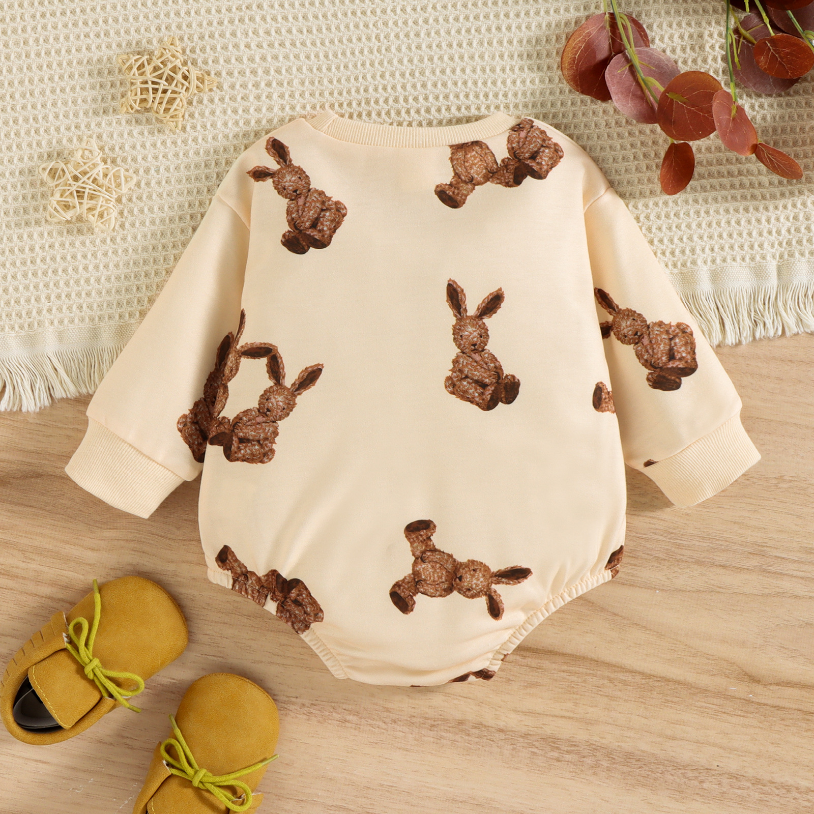 Fashion Rabbit Cotton Polyester Baby Rompers display picture 2