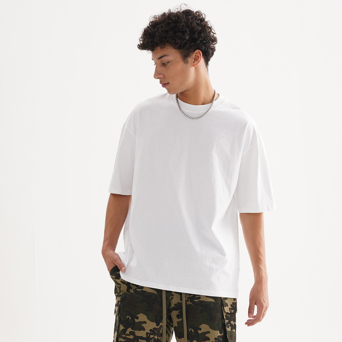 ETAI Hombre| Casual al aire libre camiseta de algodón sólido de alta calidad tendencia versátil verano hombre y mujer manga corta